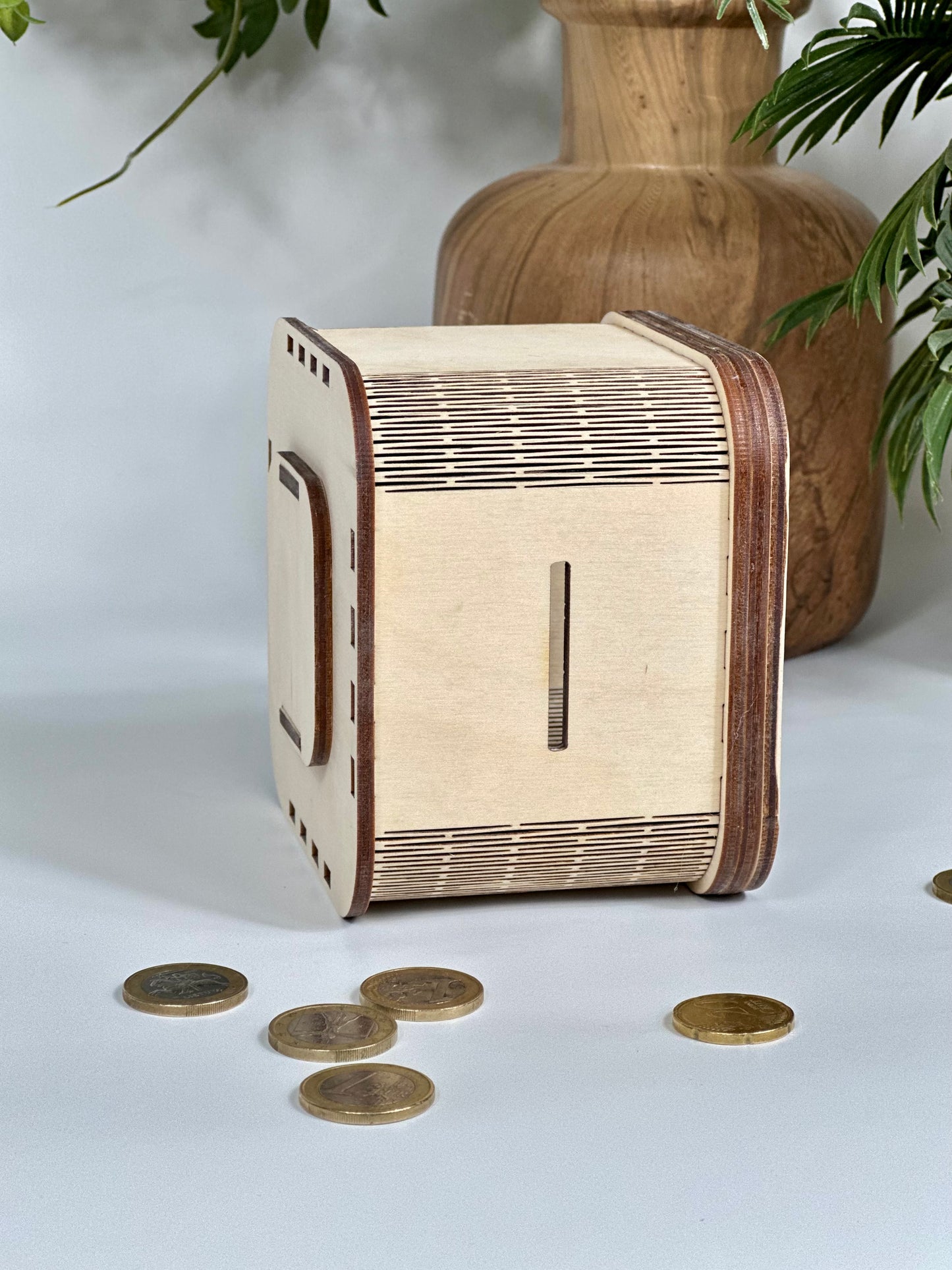 Personalizēta koka krājkasīte, S izmērs